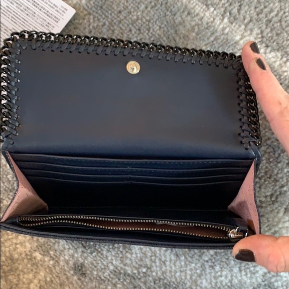 💕x7HP💕Stella McCartney Falabella navy wallet - Picture 5 of 13
